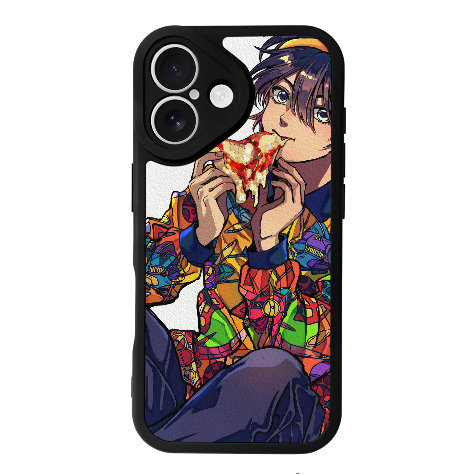 （画像用） ジョジョの奇妙な冒険 JoJo's Bizarre Adventure 【iPhone 16シリーズ対応】シリコンスマホケース（レザー調） 材質：シリコン